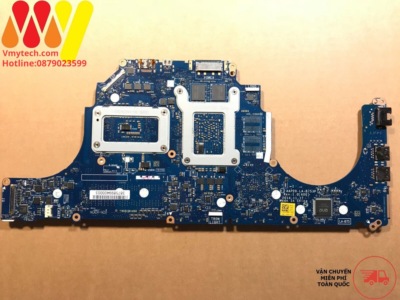 MAIN thay thế dùng cho laptop DELL ANLIENWARE M15 R2 I7-4720 mã : la-b753p