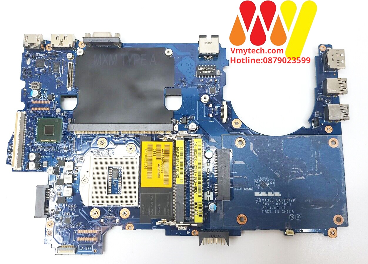 MAIN thay thế dùng cho Laptop DELL M4800 mã : LA-9772P, CN-0C3V2K