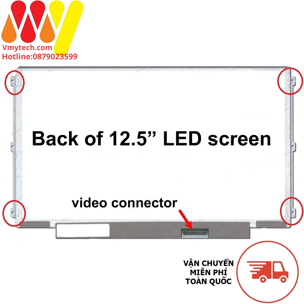 LCD, Màn Hình 12.5inch, 40 pin Dùng Cho Dell E6220, E6230