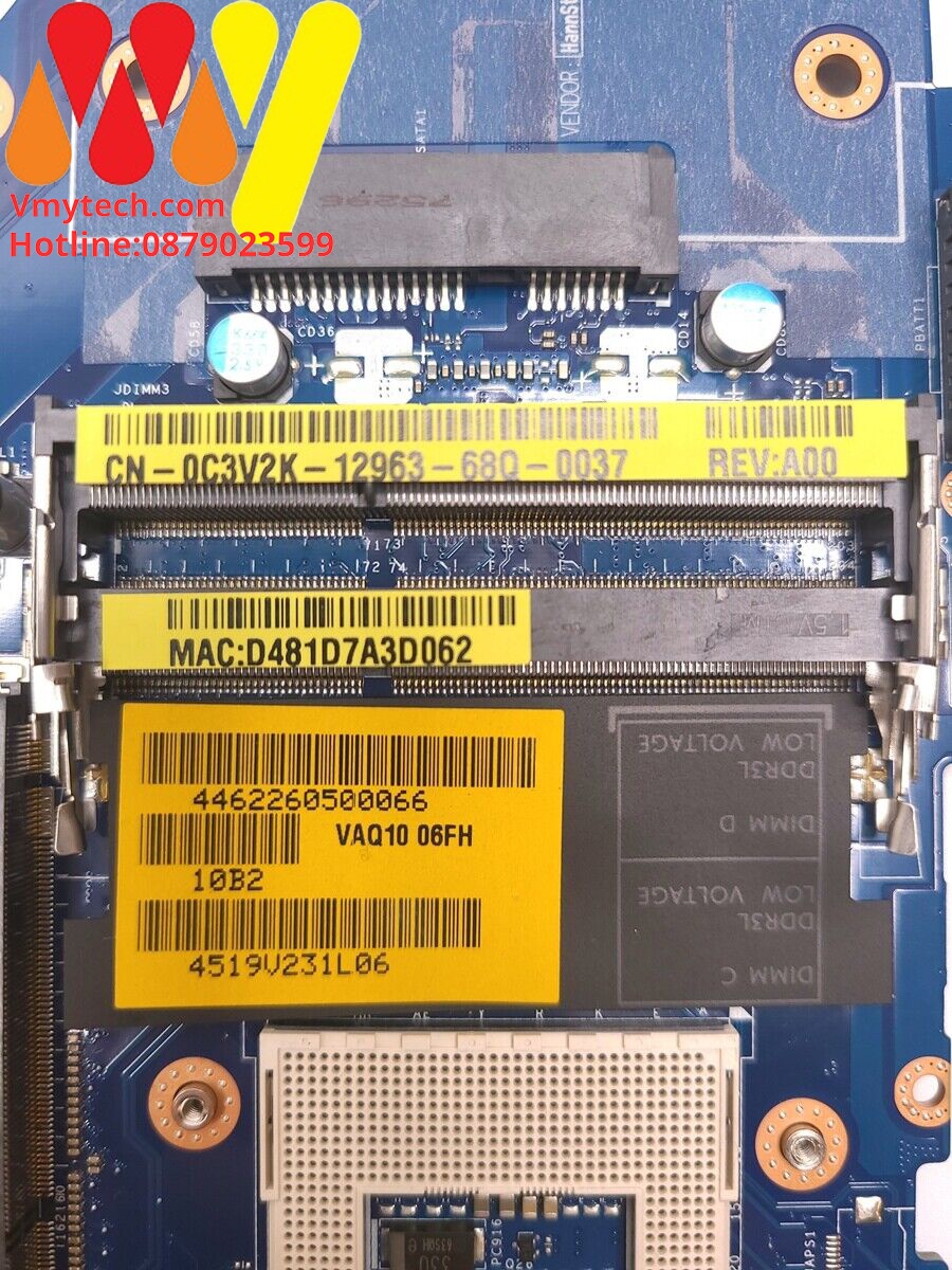MAIN thay thế dùng cho Laptop DELL M4800 mã : LA-9772P, CN-0C3V2K