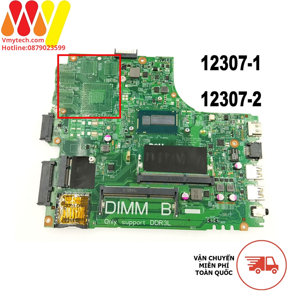 MAIN thay thế dùng cho Laptop DELL 3437-5437 I3-4010 VGA RỜI 2GB mã : 0Y3JGV, 0YGRK4