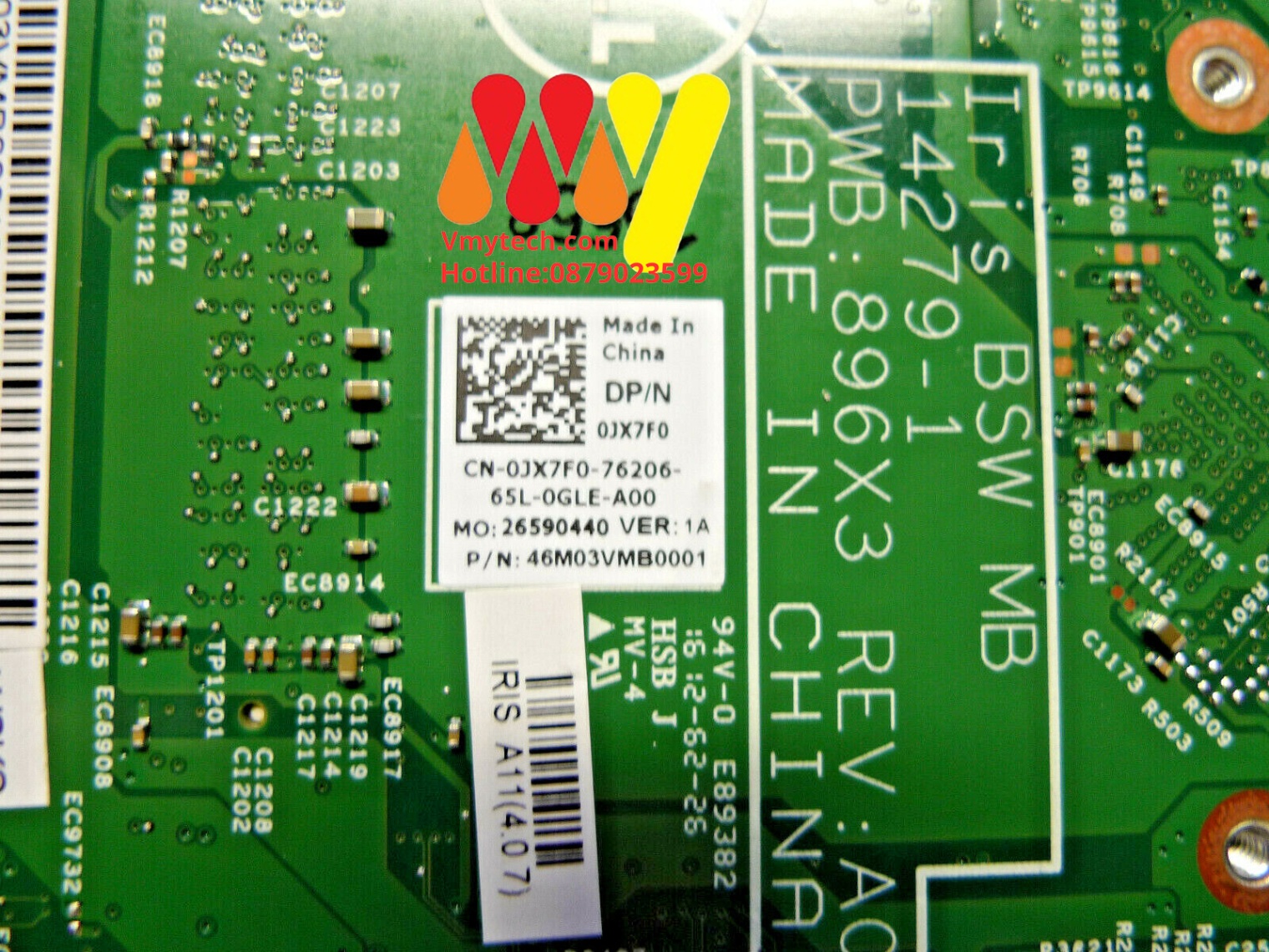 MAIN thay thế dùng cho Laptop DELL VOSTRO 3700 mã : JX7F0