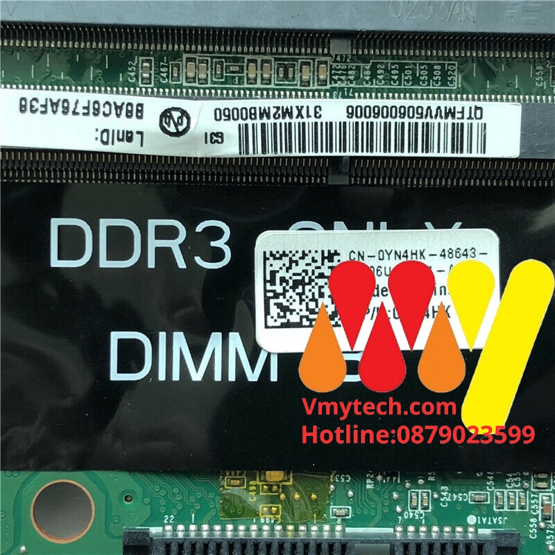 MAIN thay thế dùng cho Laptop DELL M6500 mã : DA0XM2MBAG1, 0YN4HK, YN4HK
