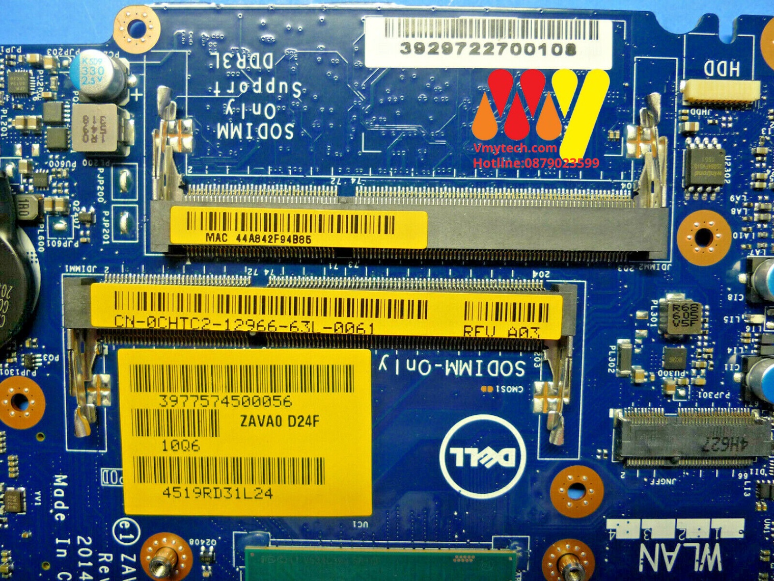 MAIN thay thế dùng cho Laptop DELL 5547-5447 I3-4010 VGA ON mã : CHTC2