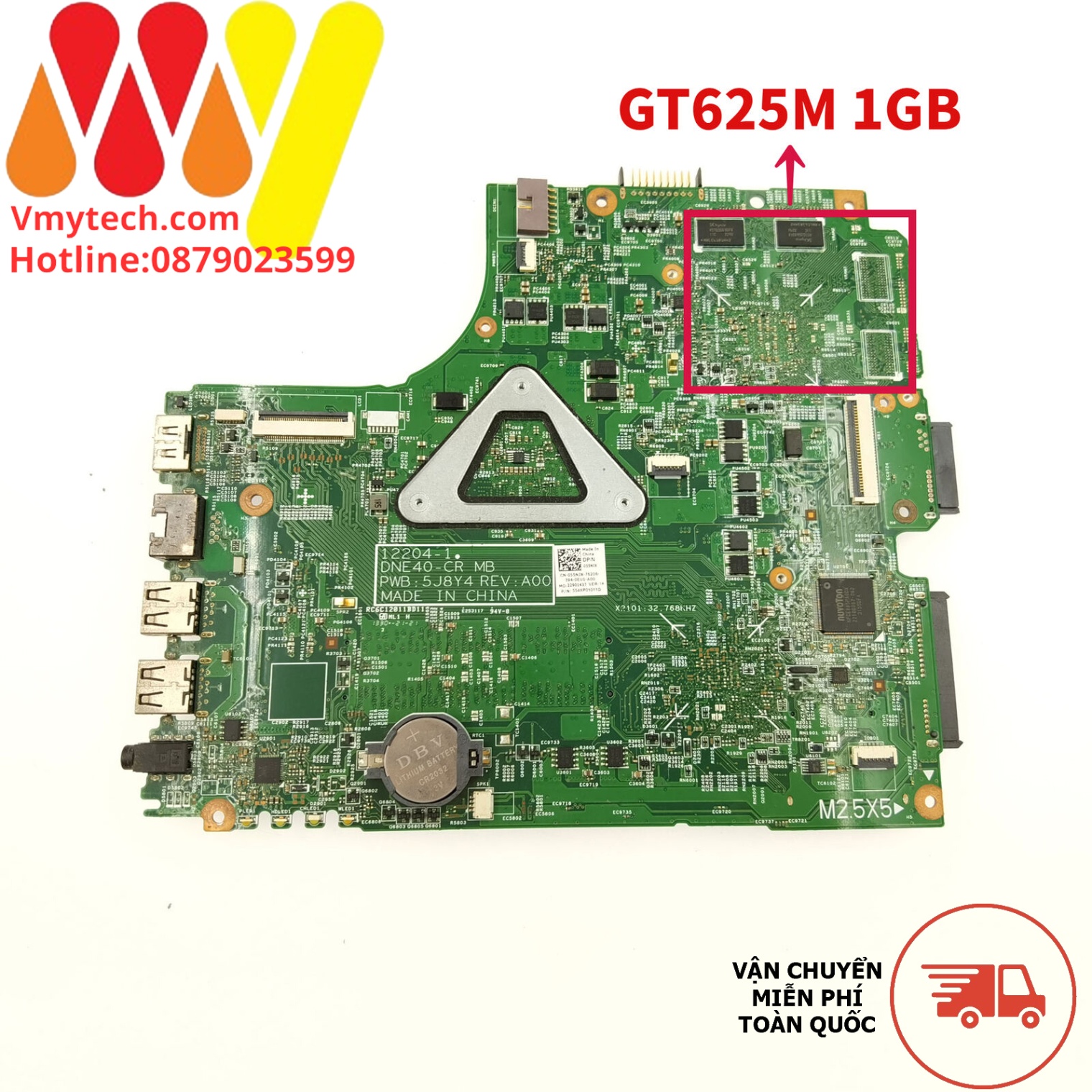 MAIN thay thế dùng cho Laptop DELL 3421-2421 I3-3217 mã : CN-055NJX, GT625M