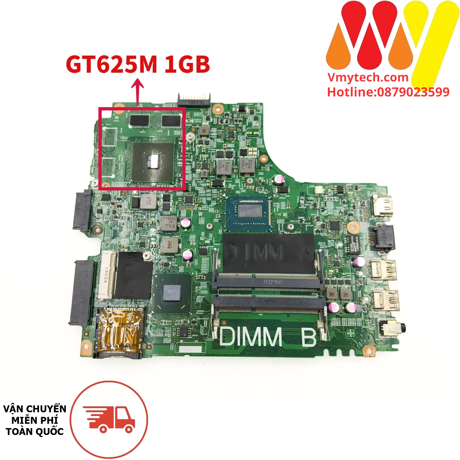 MAIN thay thế dùng cho Laptop DELL 3421-2421 I3-3217 mã : CN-055NJX, GT625M