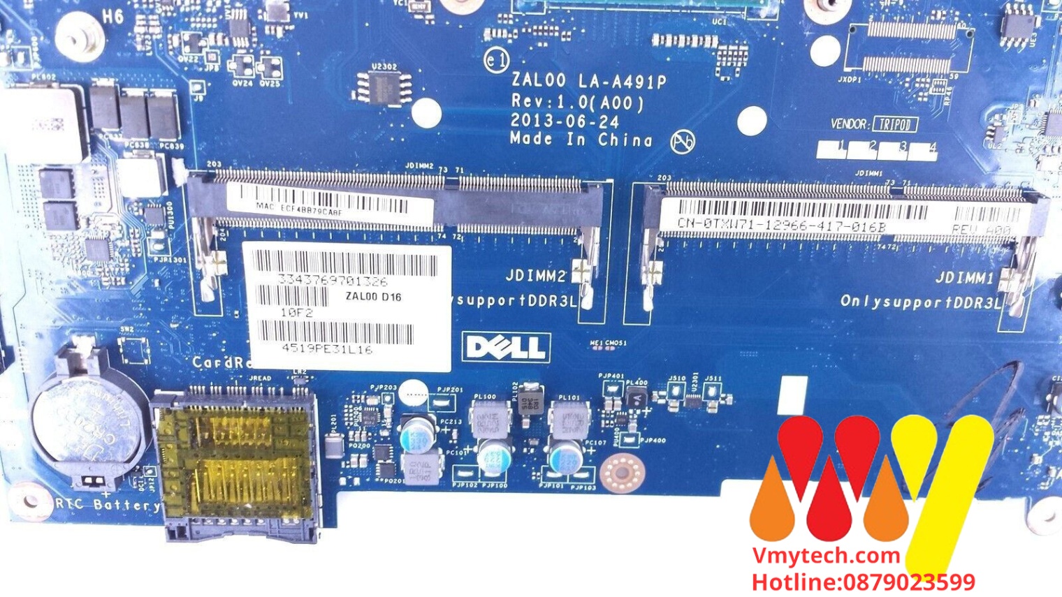 MAIN thay thế dùng cho Laptop DELL LATITUDE 3540 I7-4510 VGA 2GB mã : LA-A491P