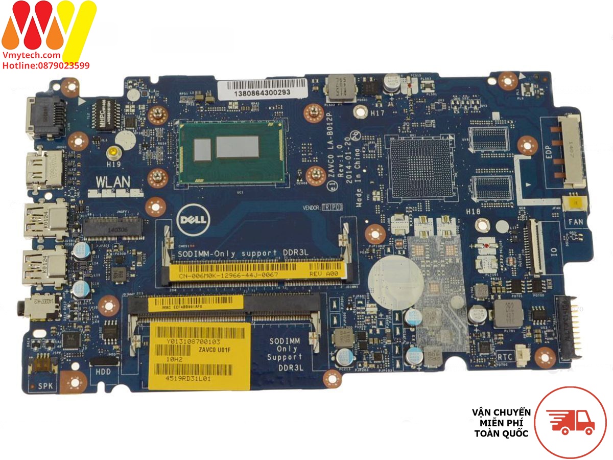 Main thay thế dùng cho Laptop Inspiron 5547, 5447, 5442 I5-4210 mã : 06M0K
