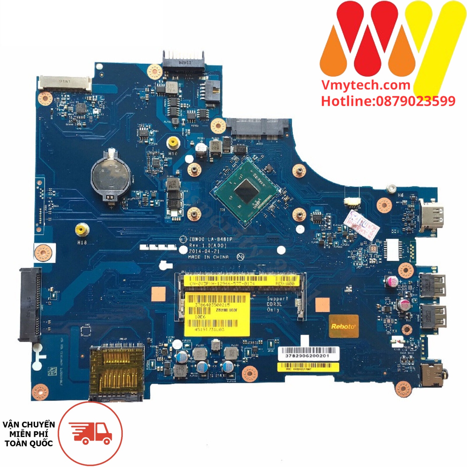 MAIN thay thế dùng cho Laptop DELL 3531 Intel N3530 mã : CN-0Y3PXH, Y3PXH