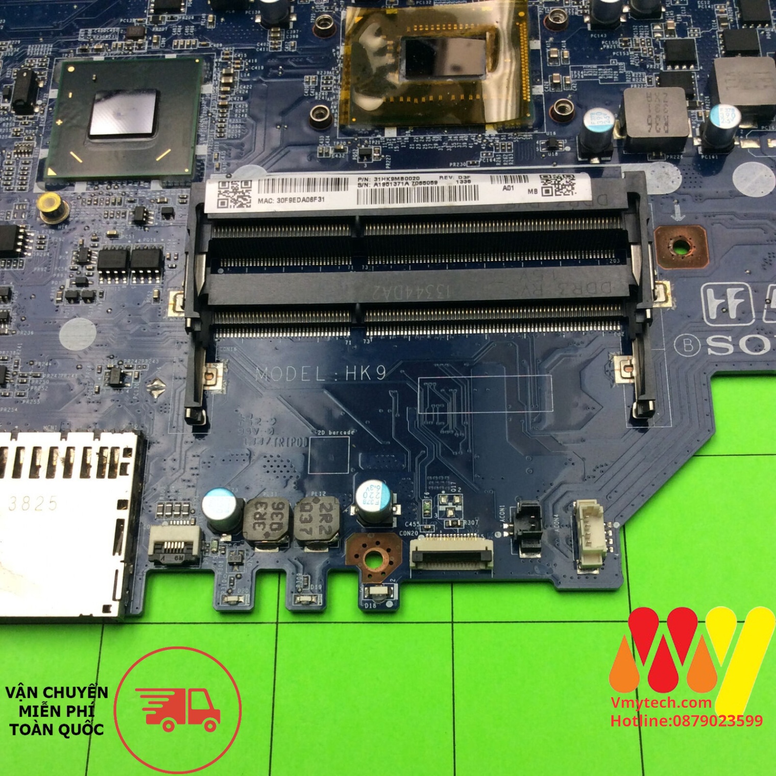 MAIN thay thế dùng cho Laptop SONY SVF152 I3-3217 mã : DA0HK9MB6D0