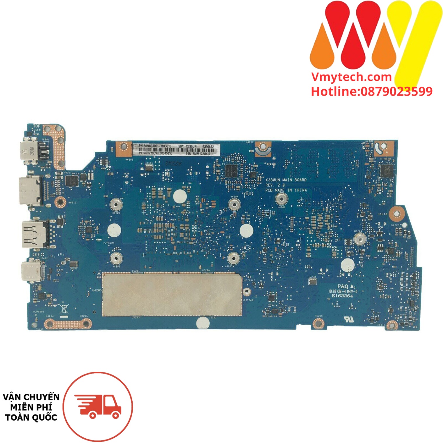 Main thay thế dùng cho Laptop ASUS X330UA, X330UN, X330U I3-8130U mã : UMA/V2G