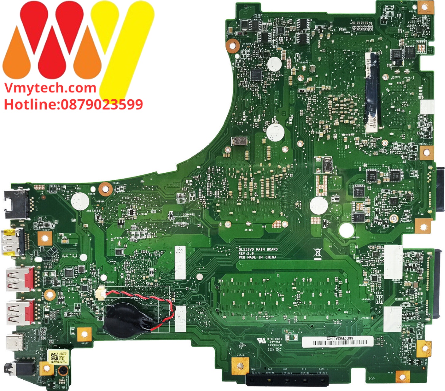 MAIN Thay thế Dùng cho Laptop ASUS GL553VD, GL553VE, GL553V, ZX53V I7-7700HQ