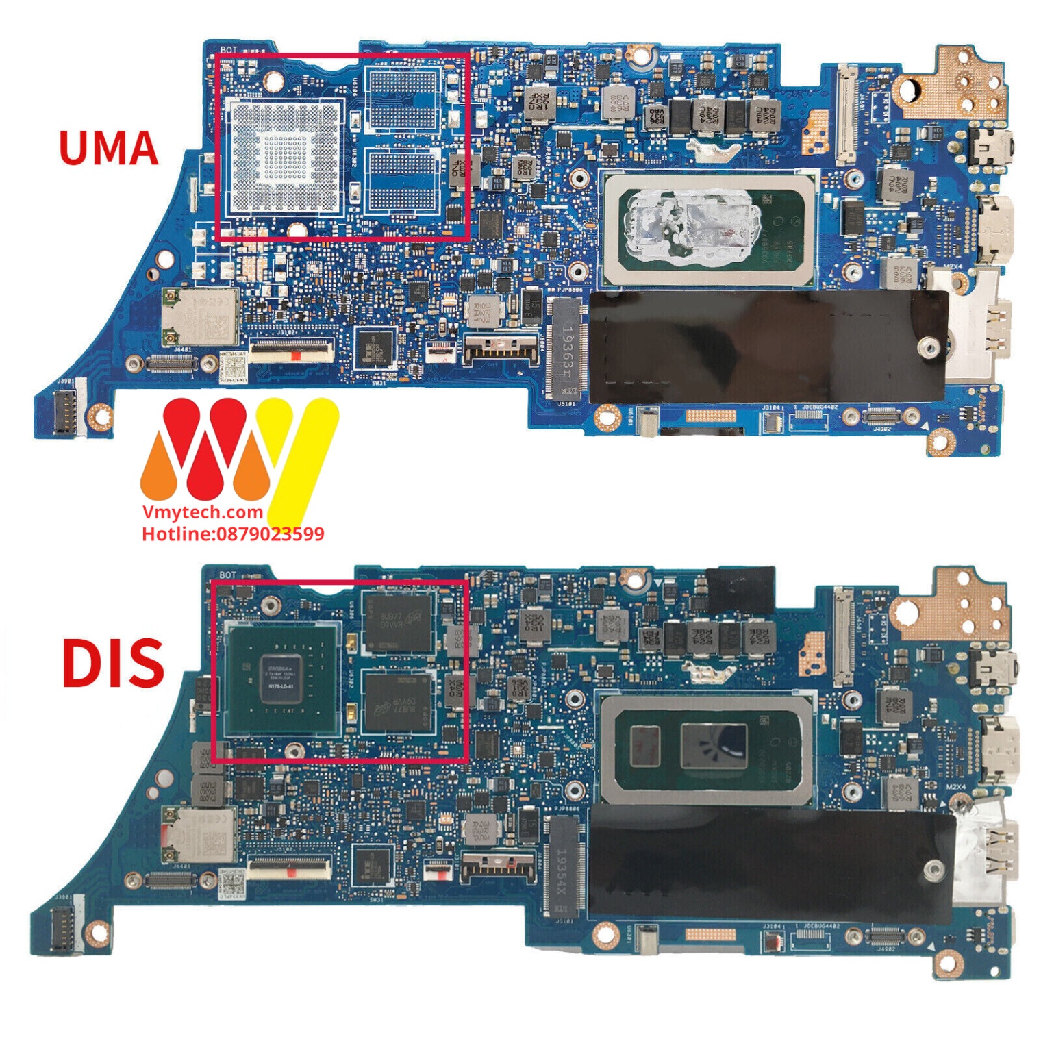 MAIN thay thế dùng cho Laptop ASUS UX334FL, UX434FAC, UX334F I5-10210U VGA RỜI