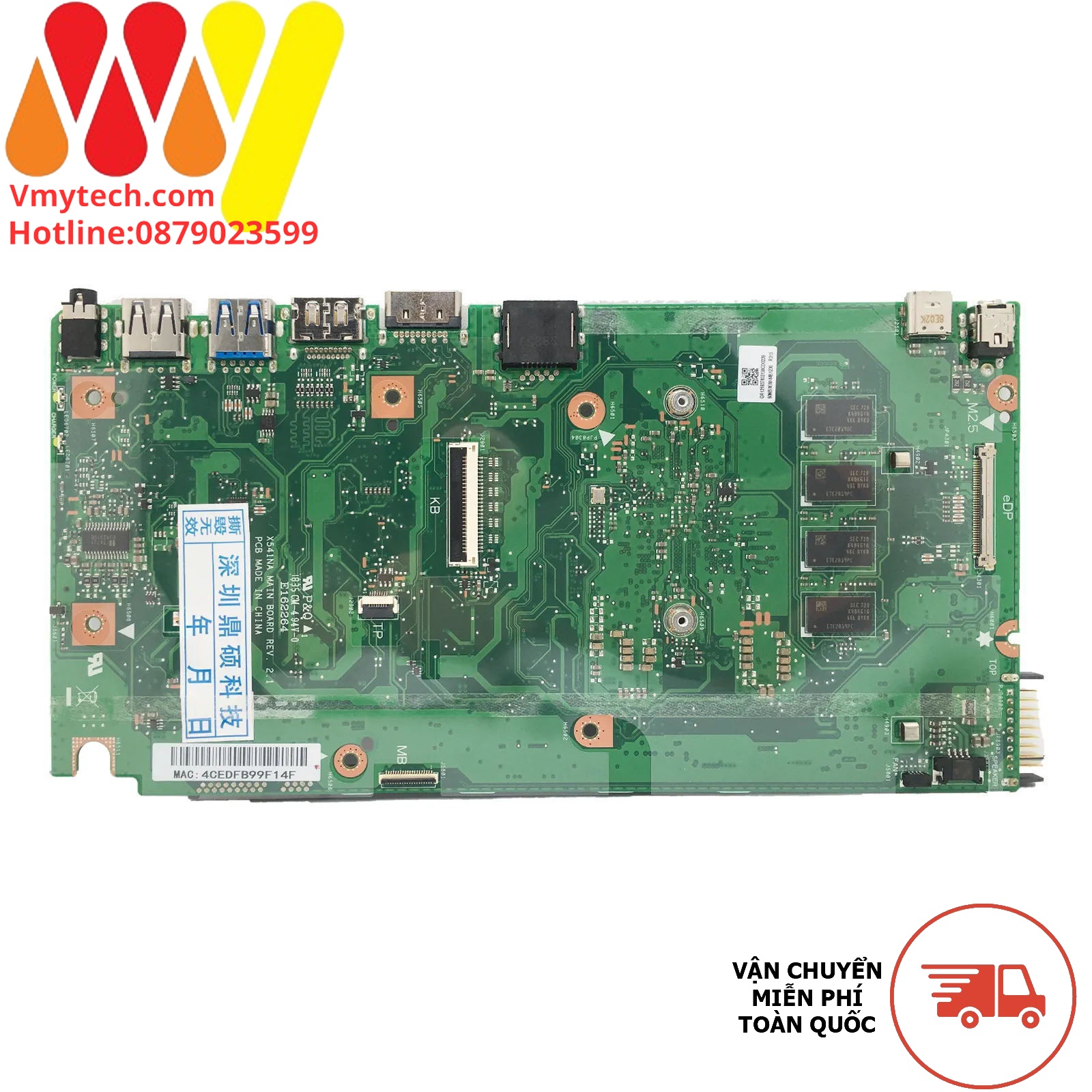 Main thay thế dùng cho ASUS X541N X541 A541N mã : 60NB0E80-MB1230