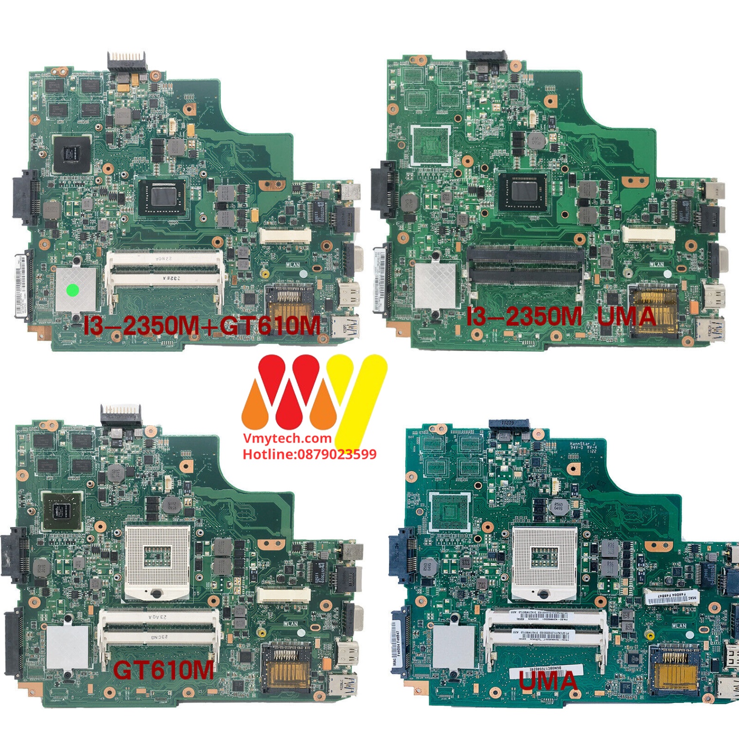 Main thay thế dùng cho Laptop ASUS A84S, A43S, K43SD, K43E, K43SD I3-2310