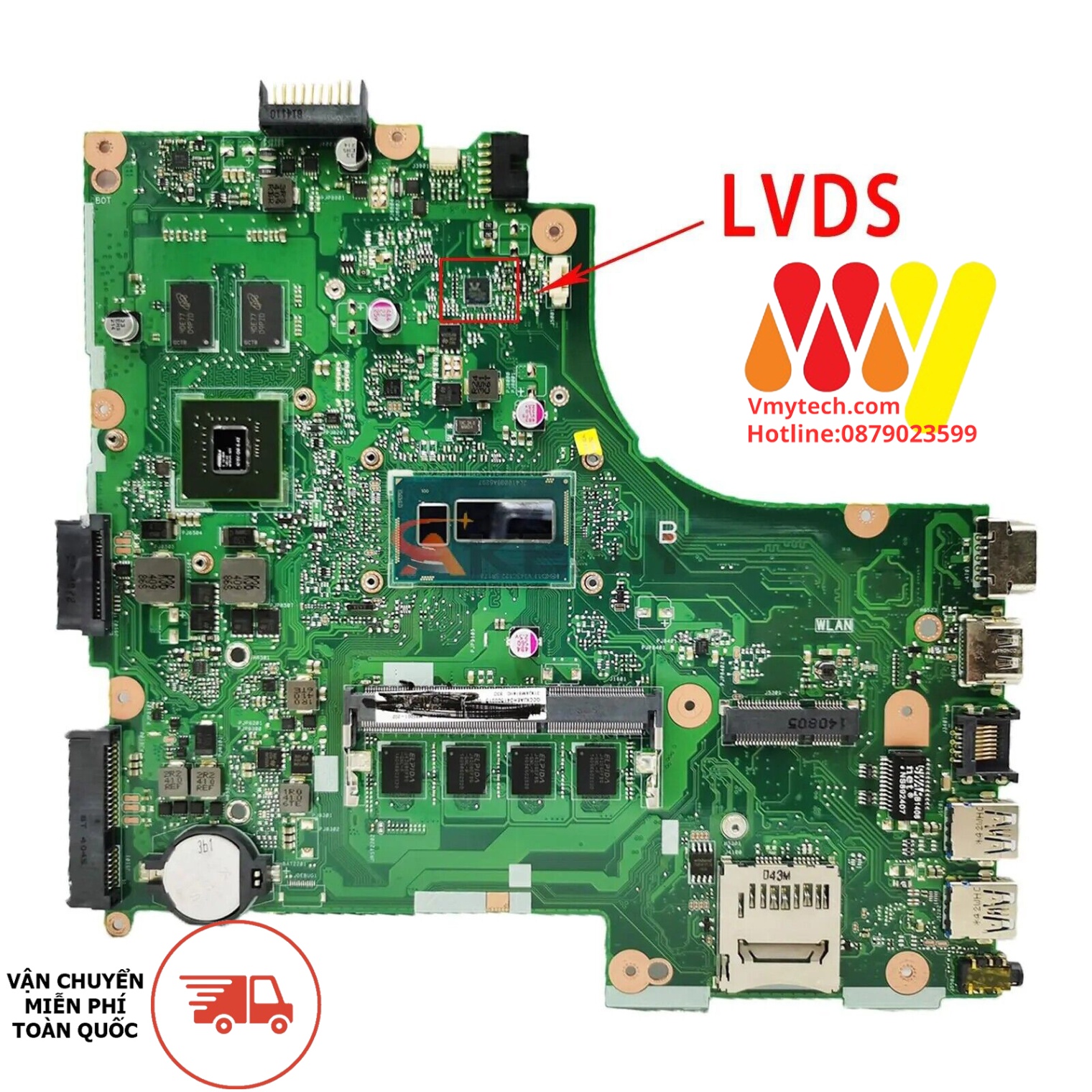 MAIN Thay thế Cho Laptop ASUS X450LA, X450LD, X450LN, X450L I3-4010U VGA