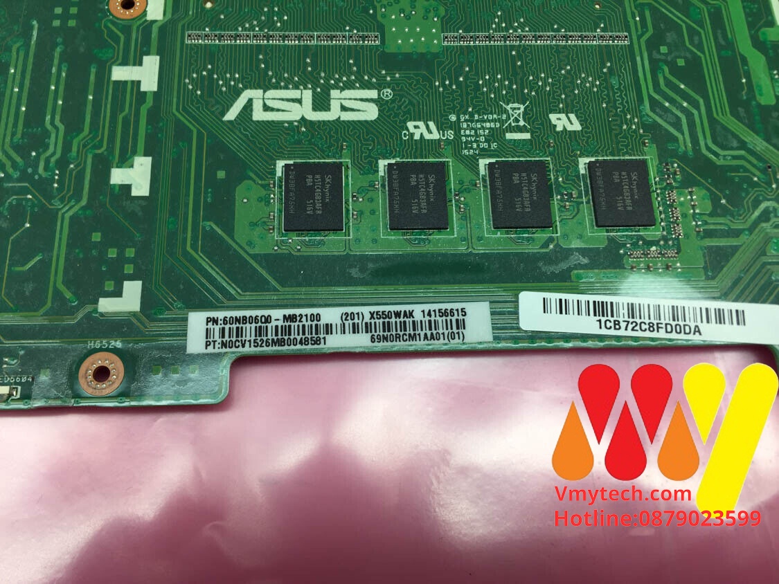 Main thay thế dùng cho Asus X552WA AMD A4-5100 mã : 60NB06Q0-MB2100, 69N0RCM1AA01