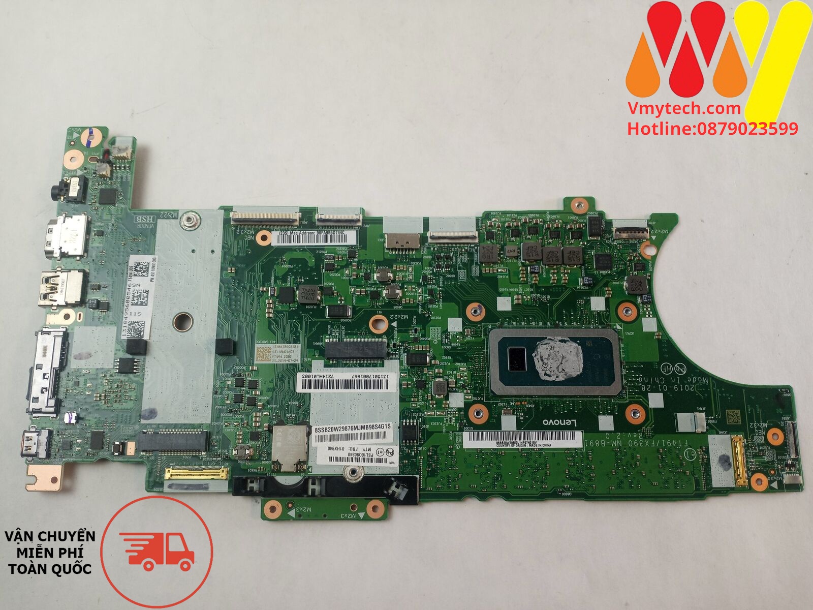 MAIN thay thế dùng cho Laptop LENOVO T490, T490s, T590, P531 I7-8565U mã : nm-b901