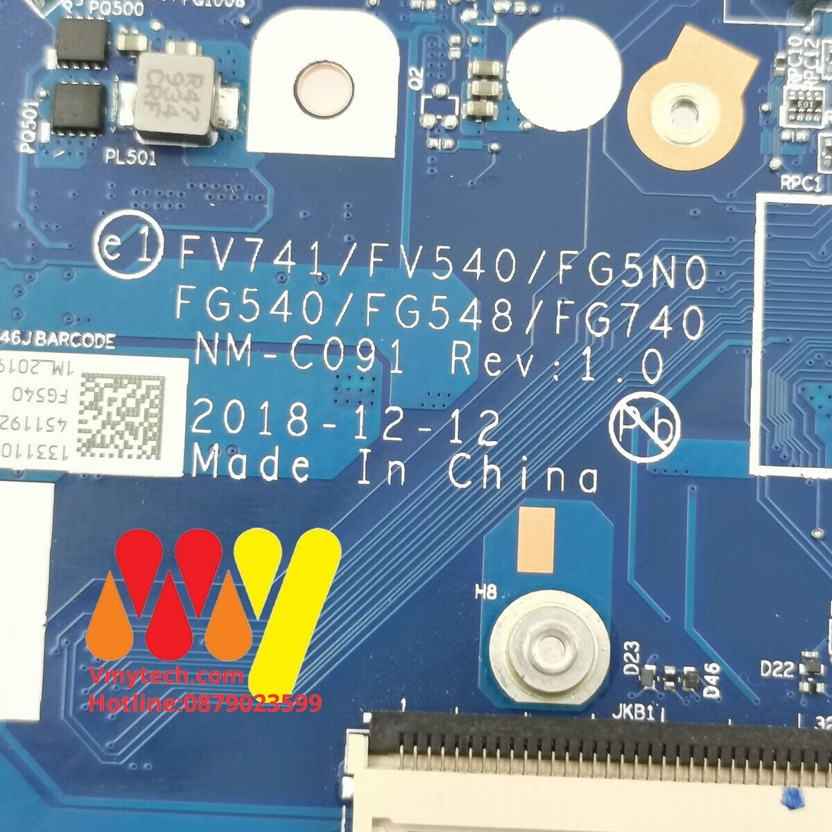 Main thay thế dùng cho Lenovo L340-15IWL, L340-17IWL, NM-C091 mã : nm-c091
