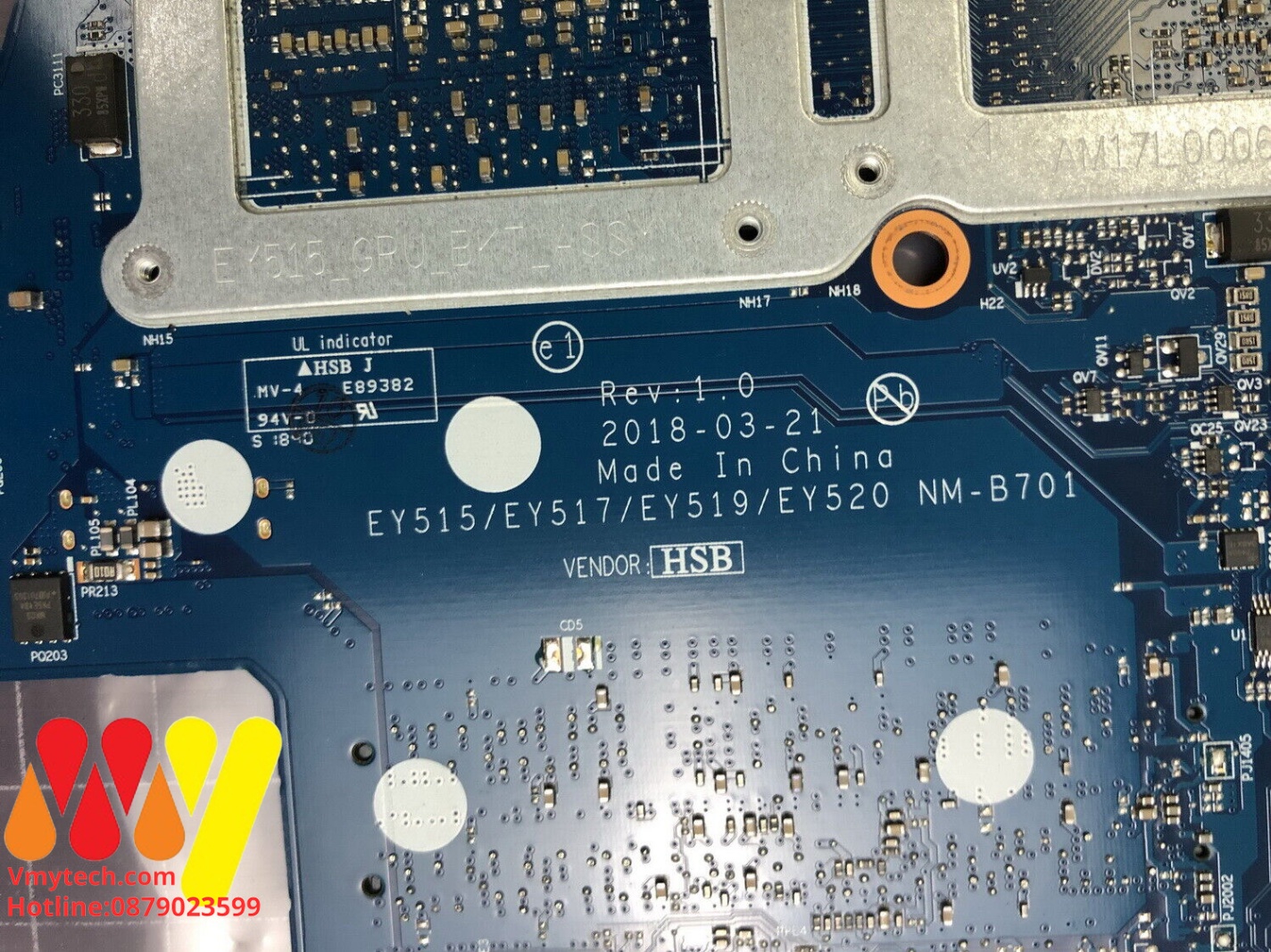 MAIN thay thế dùng cho Laptop LENOVO LEGION Y530 I5-8300HQ mã : 5B20R40190, NM-B701