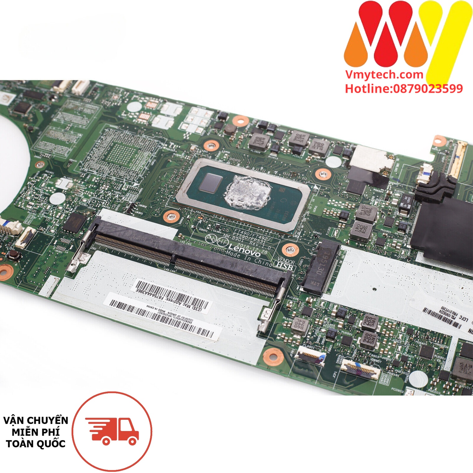 MAIN thay thế dùng cho Laptop LENOVO T490, T590, P531 I5-8365U mã : nm-b901
