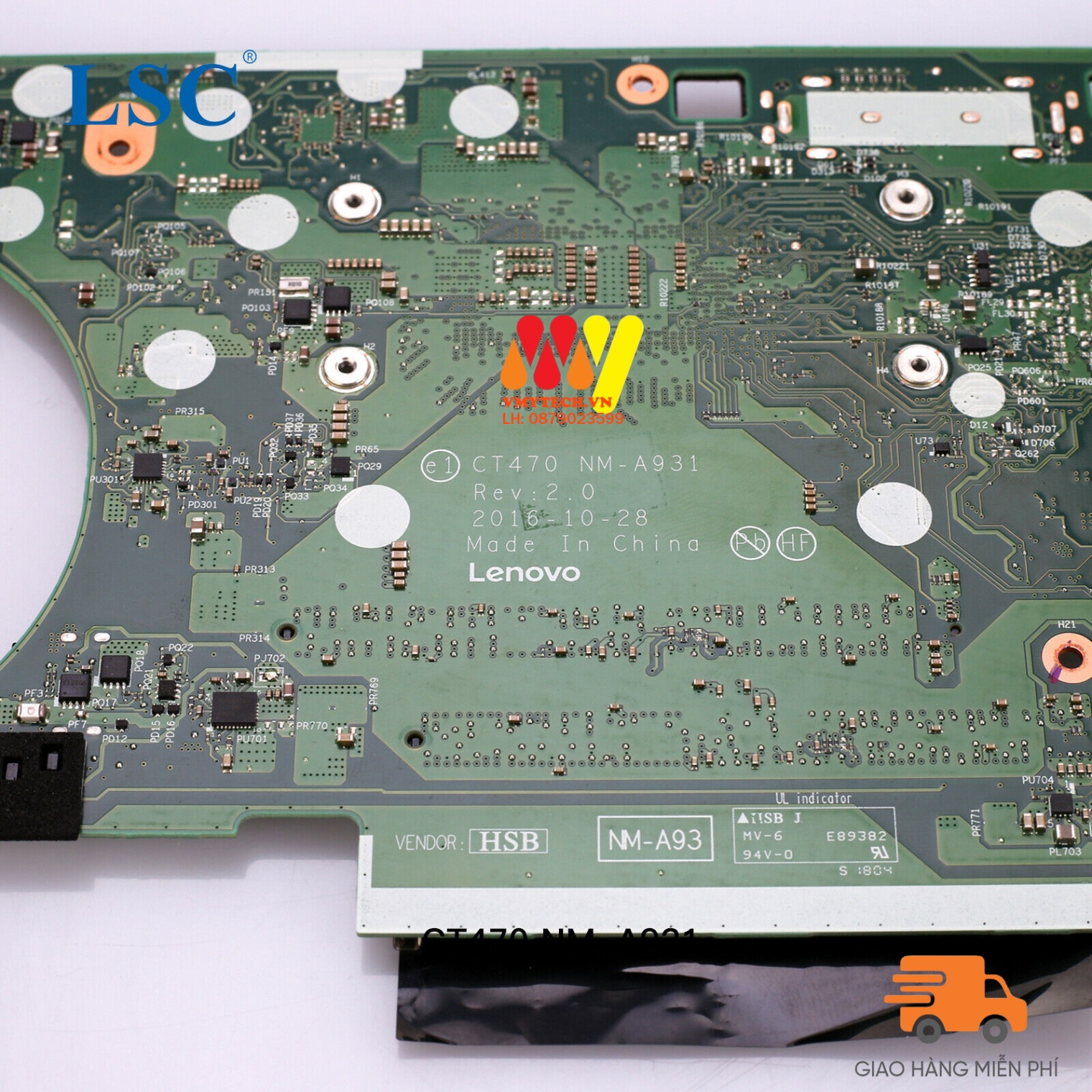 MAIN thay thế dùng cho Laptop LENOVO T470S I7-7600U mã : 01HX668, 01HX664