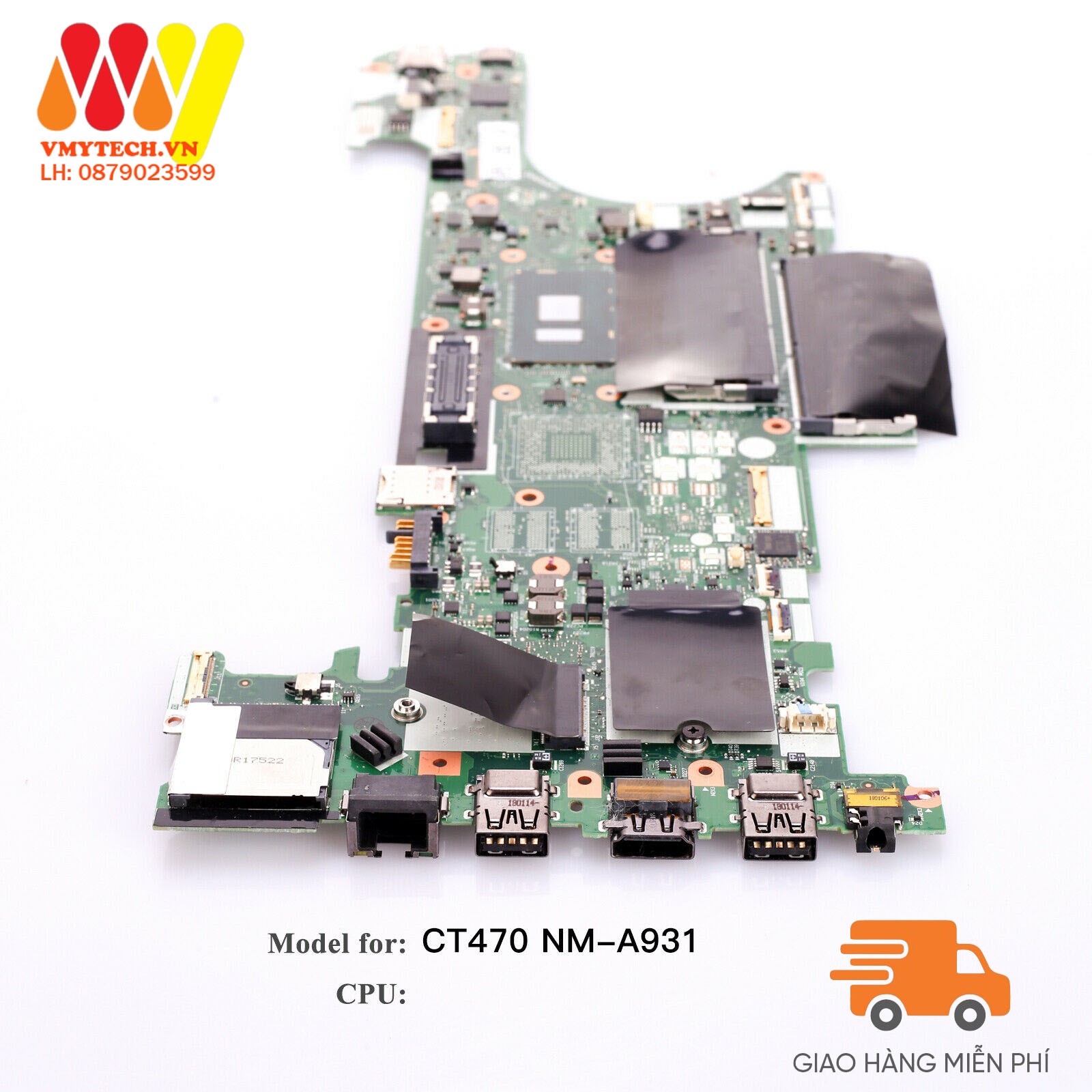 MAIN thay thế dùng cho Laptop LENOVO T470S I7-7600U mã : 01HX668, 01HX664