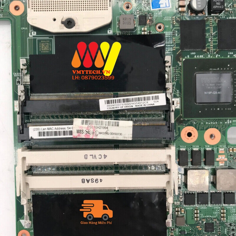 Main thay thế Laptop Lenovo ThinkPad W540, W541 mã :12291-2 FRU, 00HW130