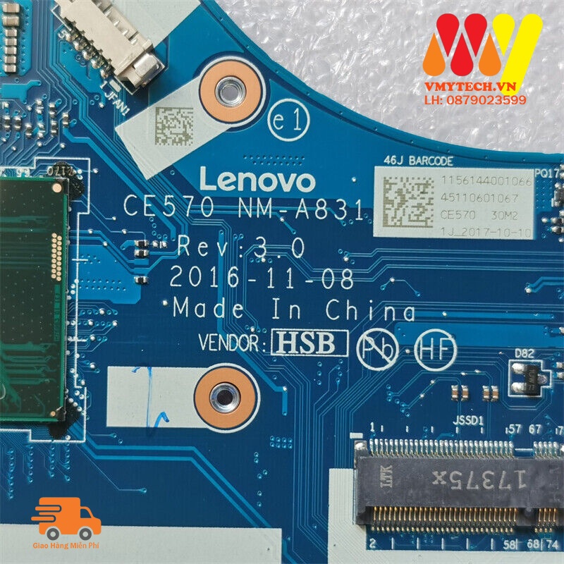 MAIN thay thế dùng cho Laptop LENOVO ThinkPad E570, E570C I5-7200 mã : nm-a831