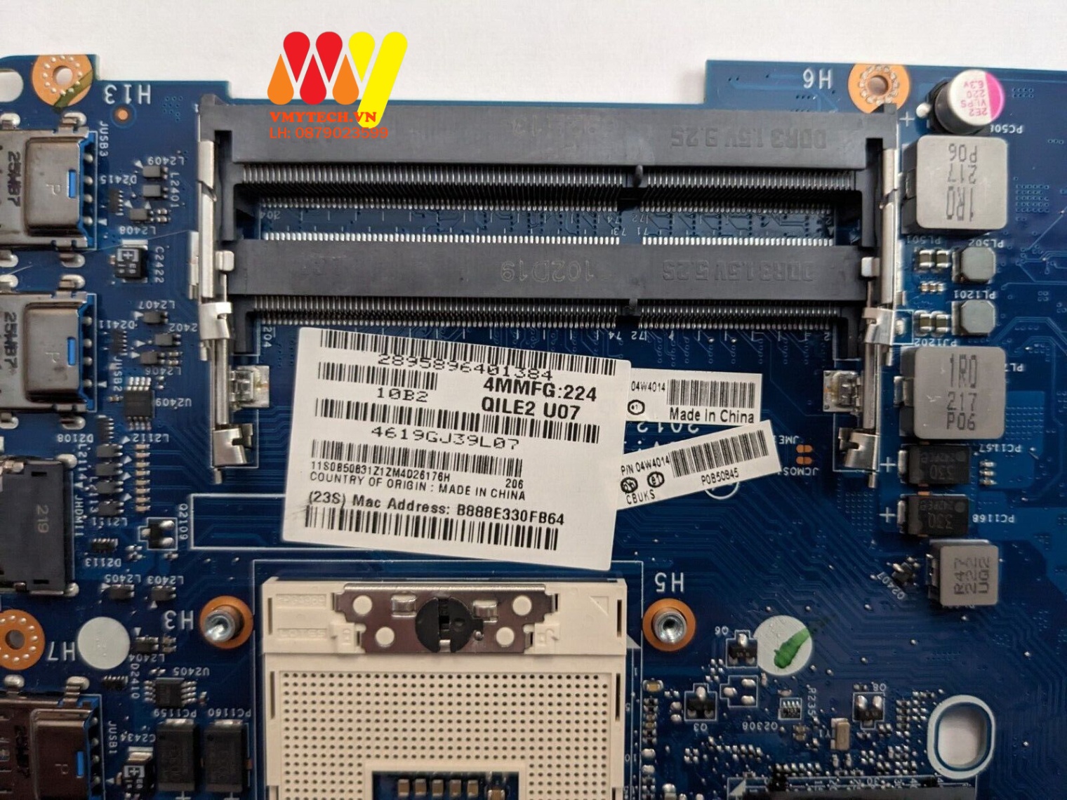 Main thay thế dùng cho Laptop Lenovo ThinkPad E530 E530C mã : QILE2, LA-8133P
