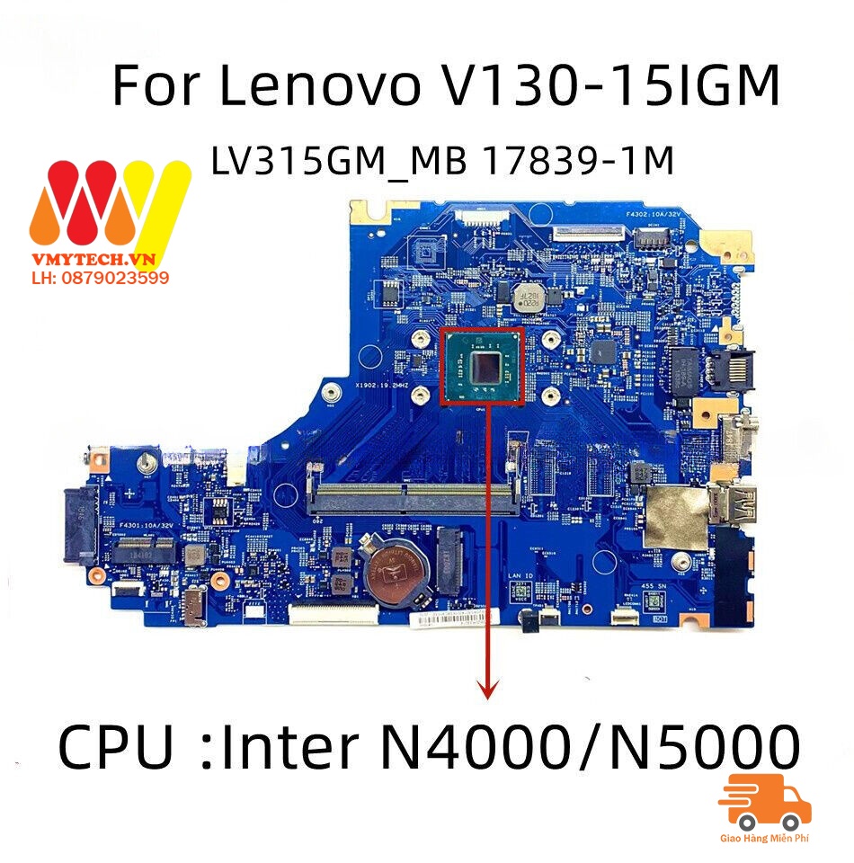 MAIN thay thế dùng cho Laptop LENOVO V130-15IGM mã : 17839-1m