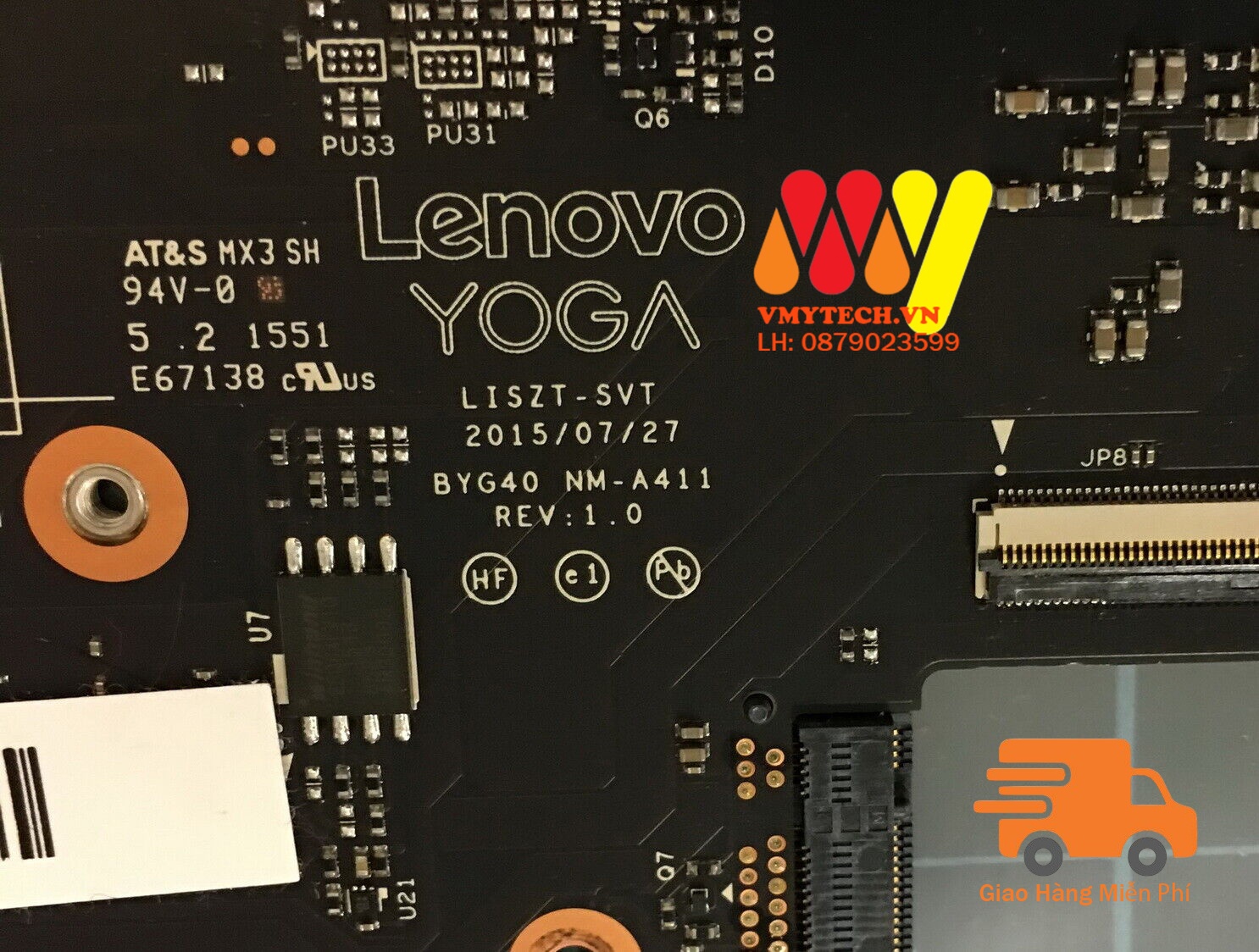MAIN thay thế dùng cho Laptop LENOVO YOGA 900-13isk I5-6200 mã : nm-a411