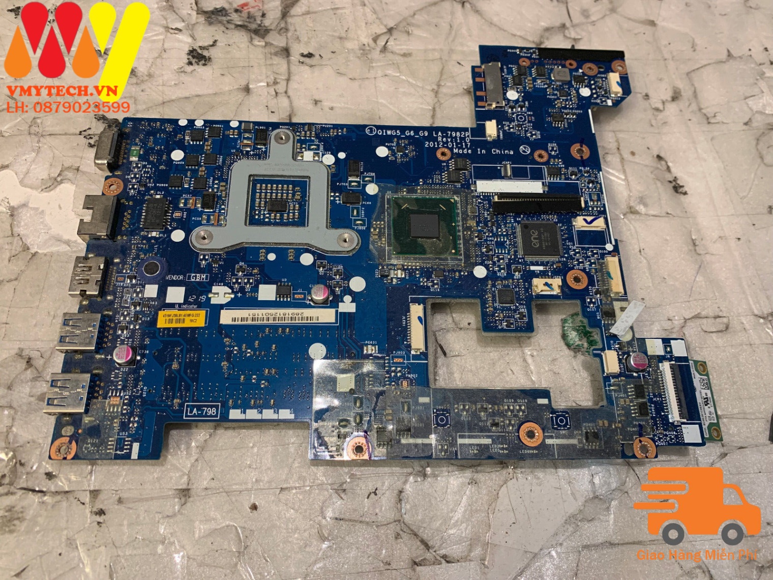 Main thay thế dùng cho Laptop Lenovo Ideapad N580 mã : LA-7982P