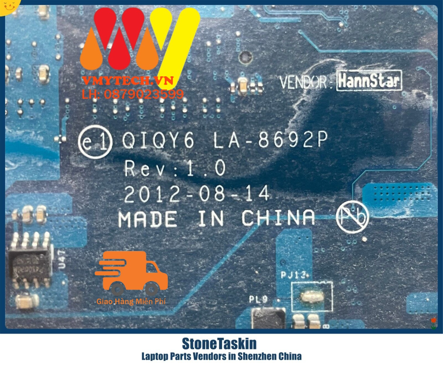 main thay thế dùng cho Laptop Lenovo Ideapad Y500,Y500N mã : LA-8692P