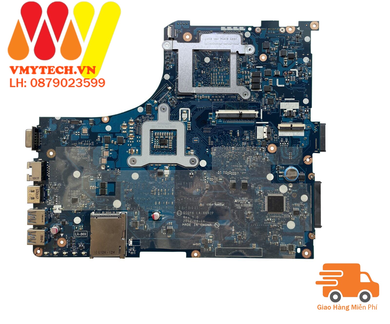 main thay thế dùng cho Laptop Lenovo Ideapad Y500,Y500N mã : LA-8692P