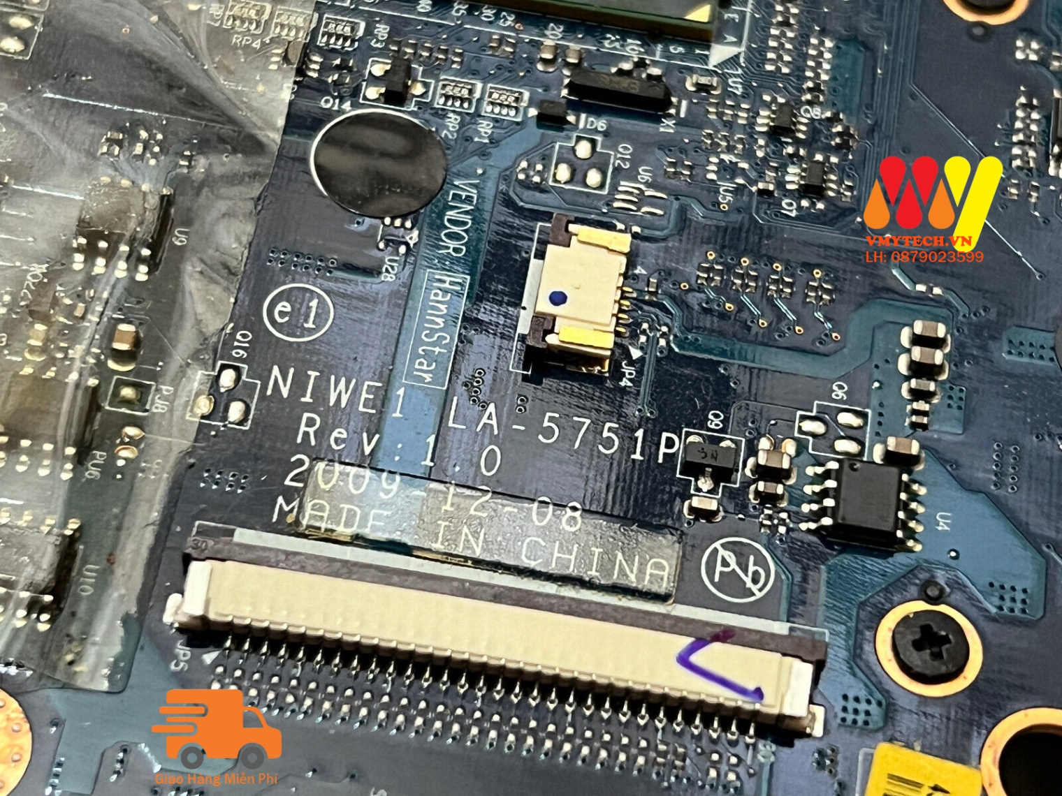 Main thay thế dùng cho Laptop Lenovo Ideapad G460 mã : LA-5751P