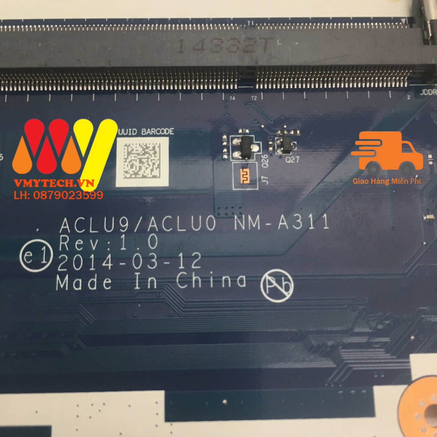 MAIN thay thế dùng cho Laptop LENOVO G40-30 mã : 5B20G91649