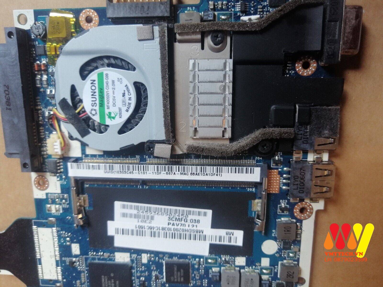 Main thay thế dùng cho Laptop Acer Aspire One D255 D255e mã : la-6421p
