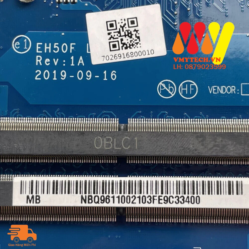 MAIN thay thế dùng cho Laptop ACER NITRO 5 AN515-54 I7-9750H mã : LA-H431P