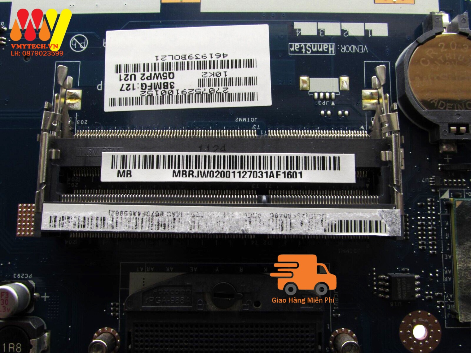 MAIN thay thế dùng cho Laptop ACER 5733 mã : LA-6582P, MBRJW02001