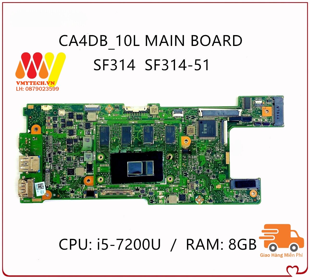 Main thay thế cho Laptop ACER Swift SF314-51/51G mã : CA4DB_10L