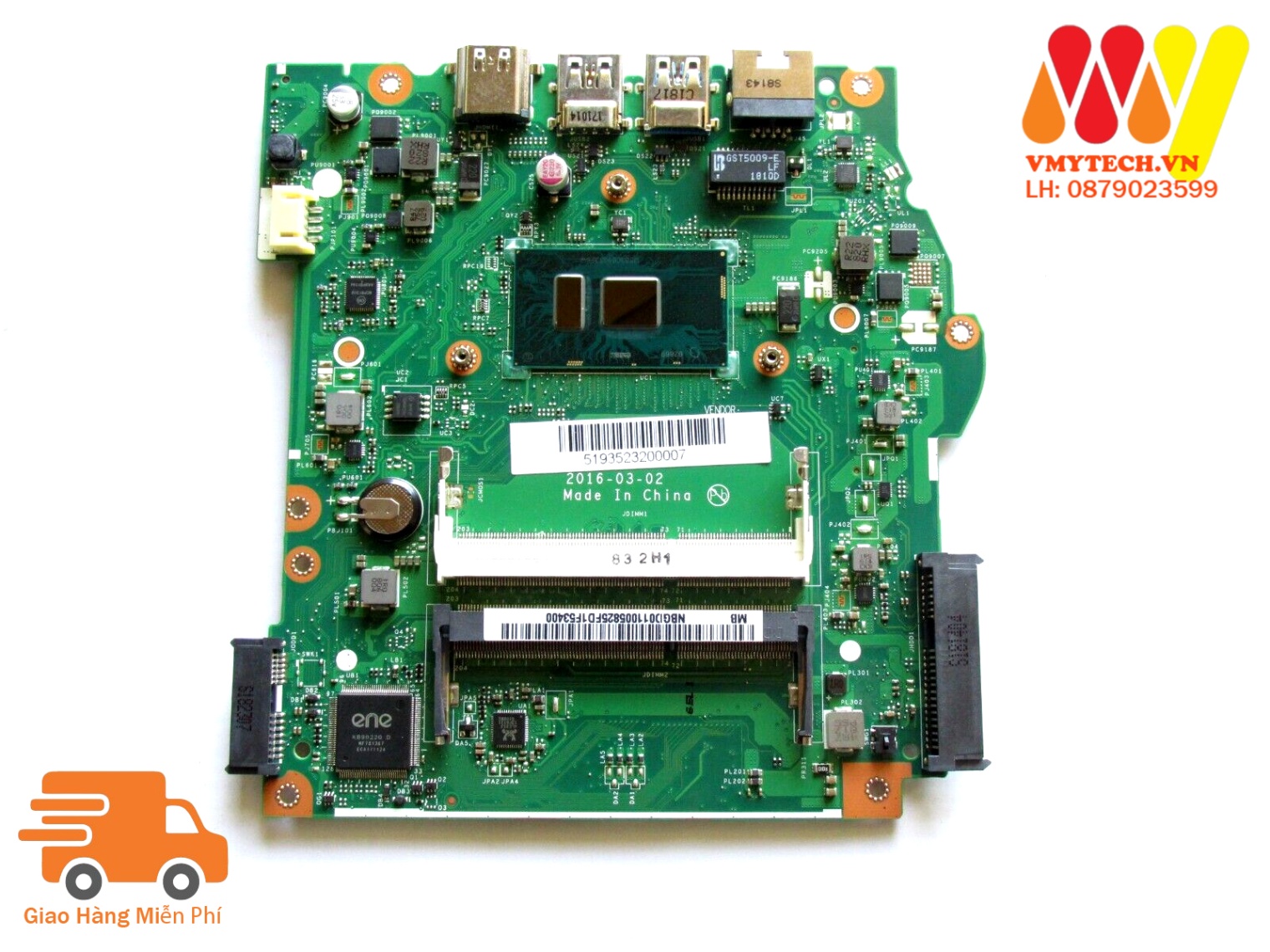 MAIN thay thế dùng cho Laptop ACER ES1-572 I3-7100 mã : la-e061p