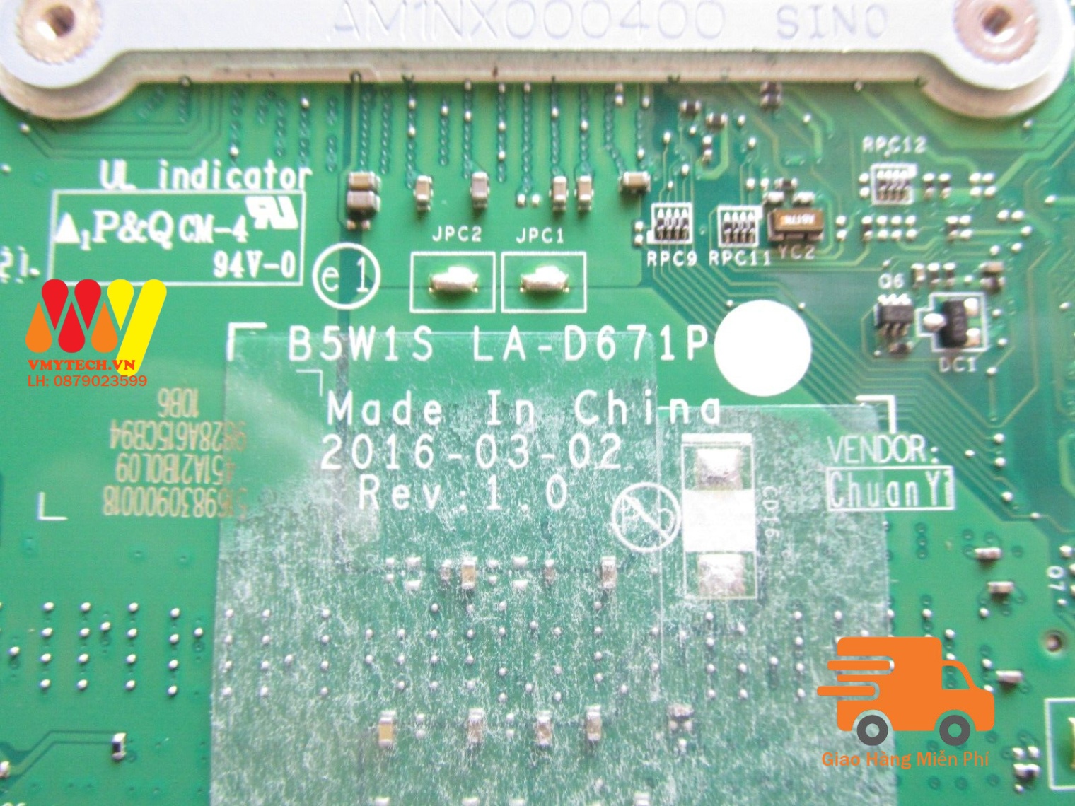 MAIN thay thế dùng cho Laptop ACER ES1-572 I3-7100 mã : la-e061p
