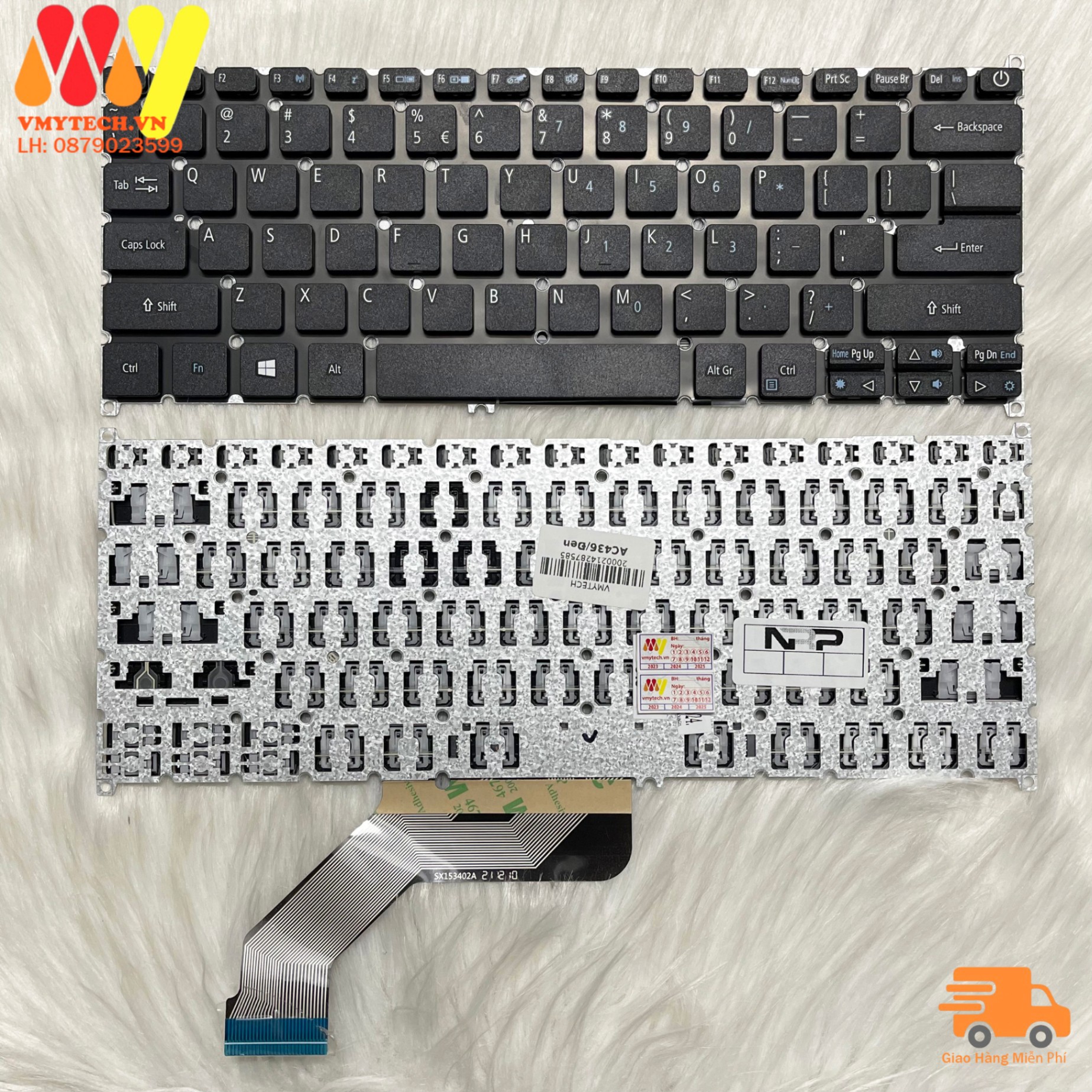 Bàn Phím Laptop ACER S13 S5-371 Swift 3 SF314-51, SF314-52, SF514-53, SF314-6, SF113-31 màu Đen