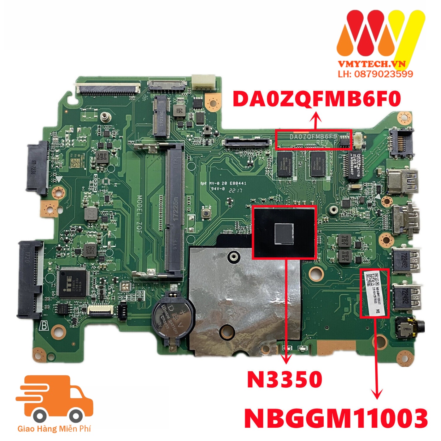 MAIN thay thế dùng cho Laptop ACER ES1-431 mã : DA0ZQFMB6F0