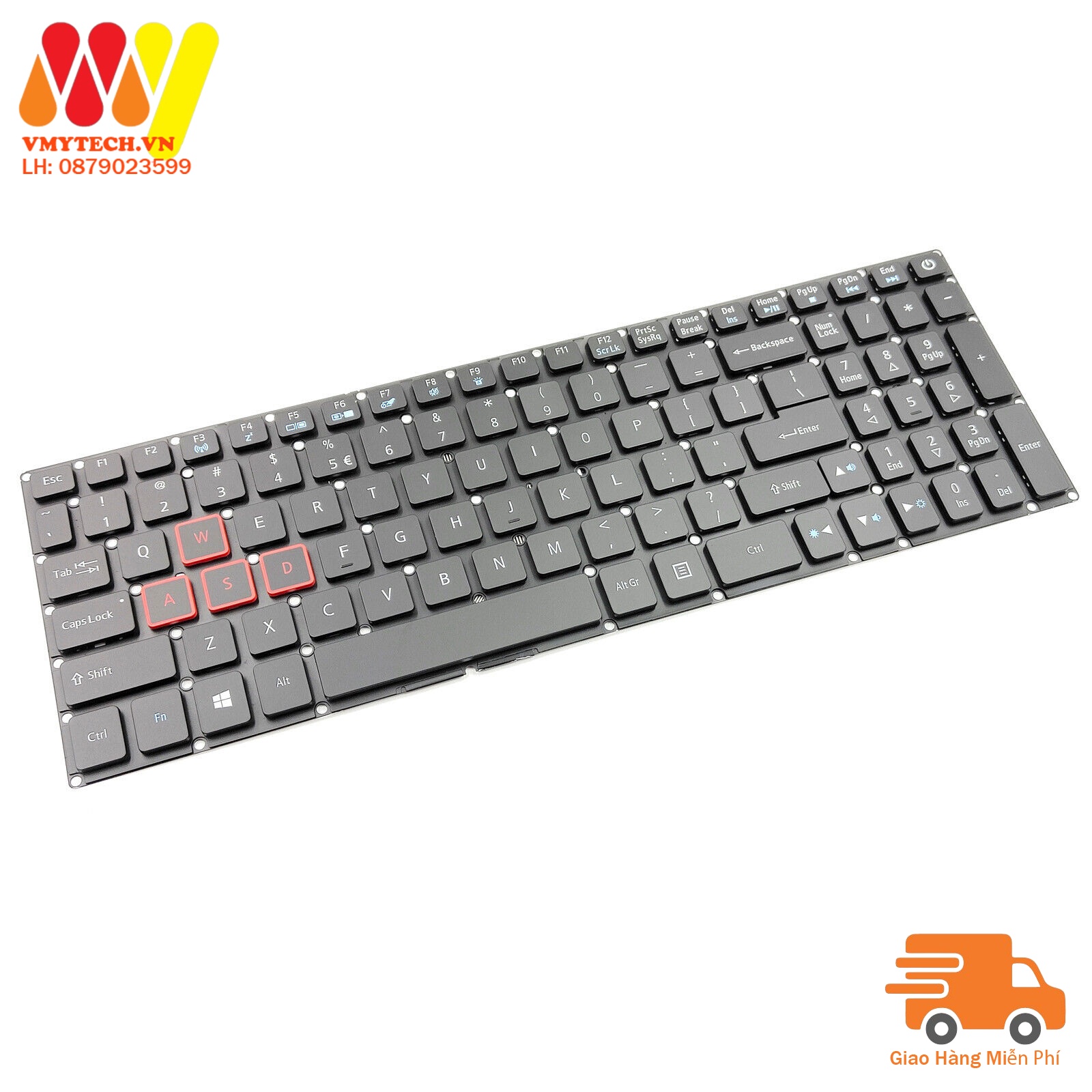 Bàn Phím Keyboard Laptop Acer PH315-51, PH317-51, PH315-51-78NP, PH317-52, G3-572 Led Xanh