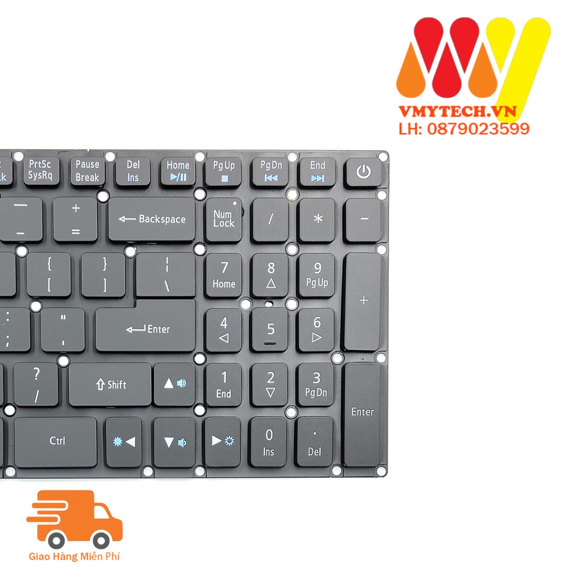 Bàn Phím Keyboard Laptop Acer PH315-51, PH317-51, PH315-51-78NP, PH317-52, G3-572 Led Xanh
