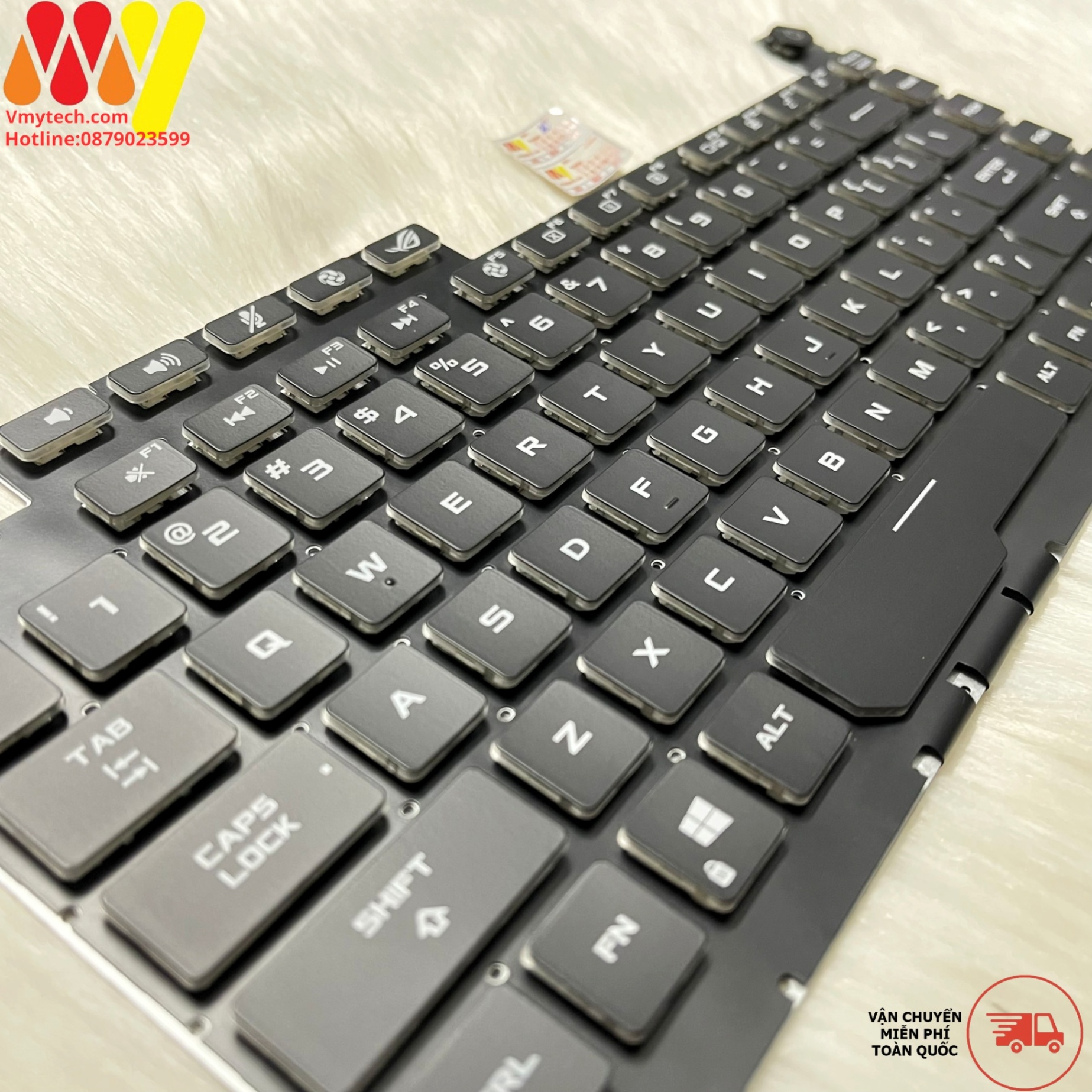Bàn phím laptop Asus ROG Strix Scar III G512, G512L, G512LI, G512LV, G512LW, G512-IAL013T Led 7 Màu