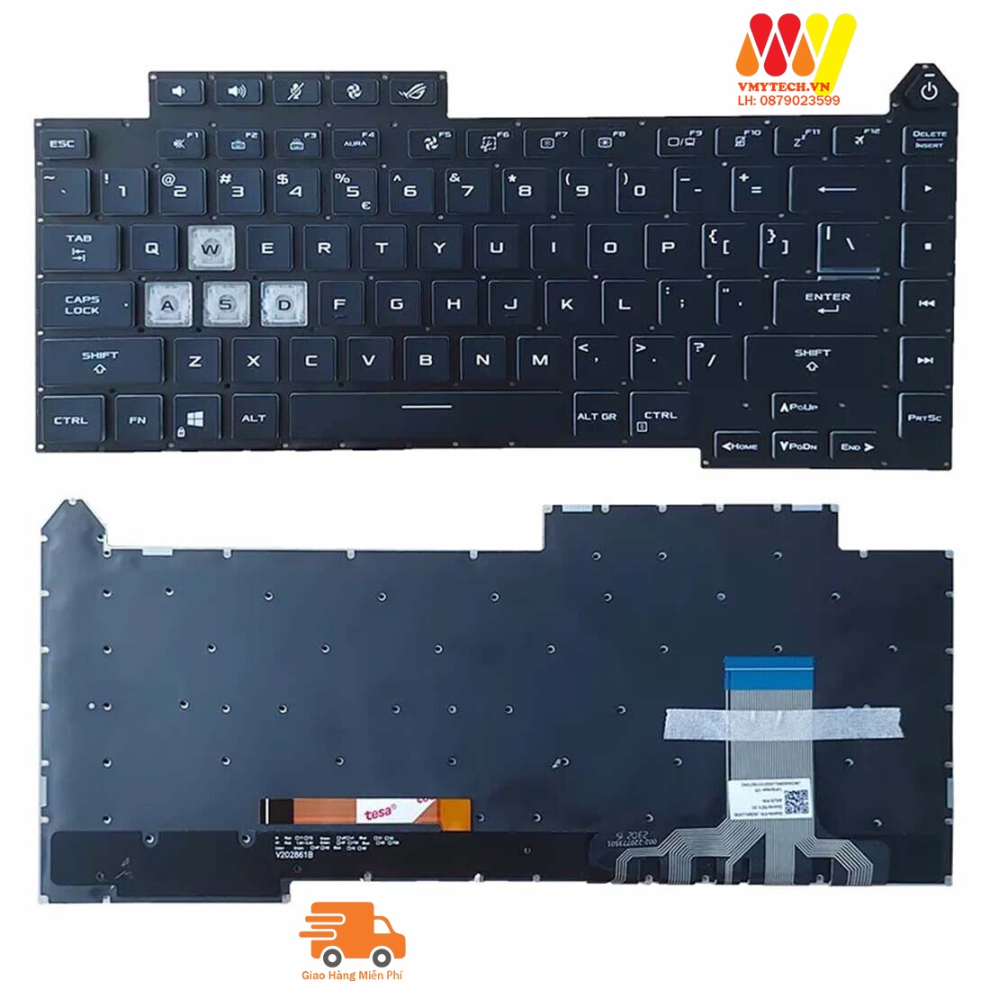 Bàn phím laptop Asus ROG Strix G15 G513, G513RW, G513RC, G513IC