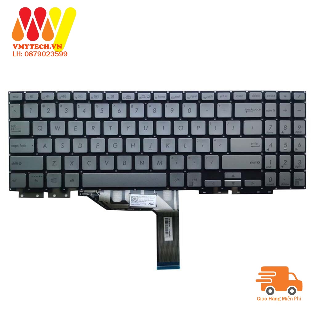 Bàn phím laptop Asus ZenBook Flip 15 UX562 UX562F UX562FA UX562FD UX562FDX BẠC